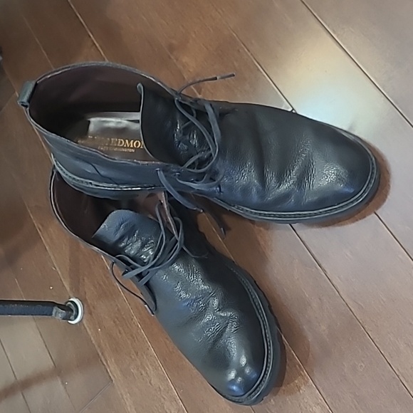 ALLEN Edmonds black Leather Men's Alpine Chukka Boot ankle shoes - Picture 2 of 14